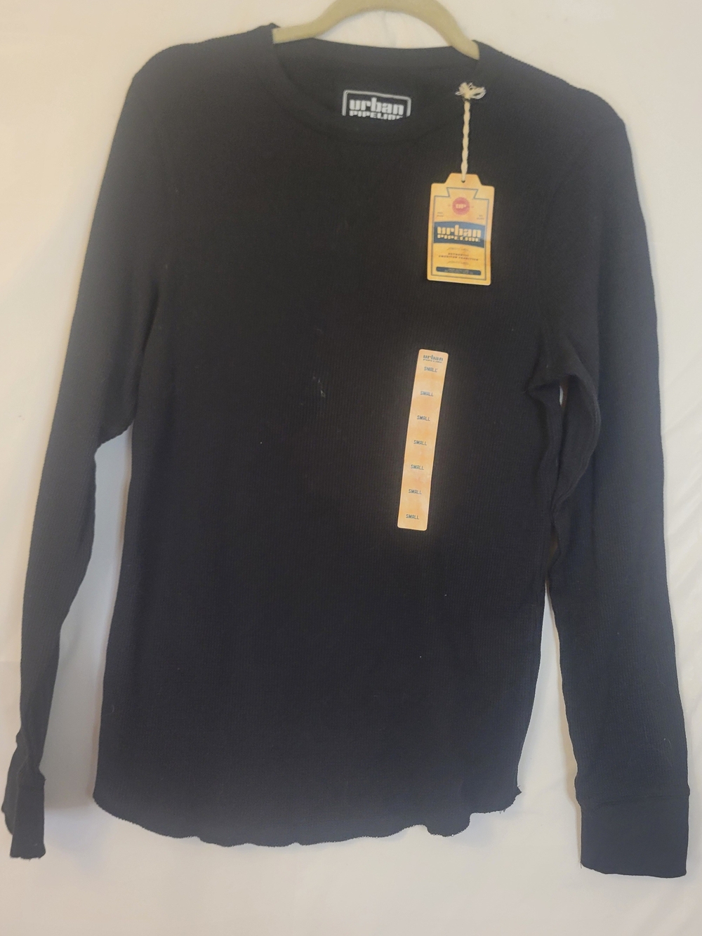 urban pipeline Black Ribbed Crewneck Sweater